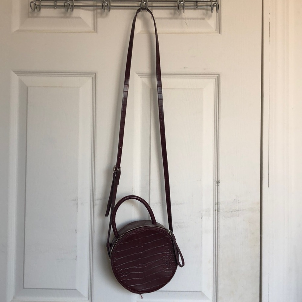 Purple croc Zara crossbody